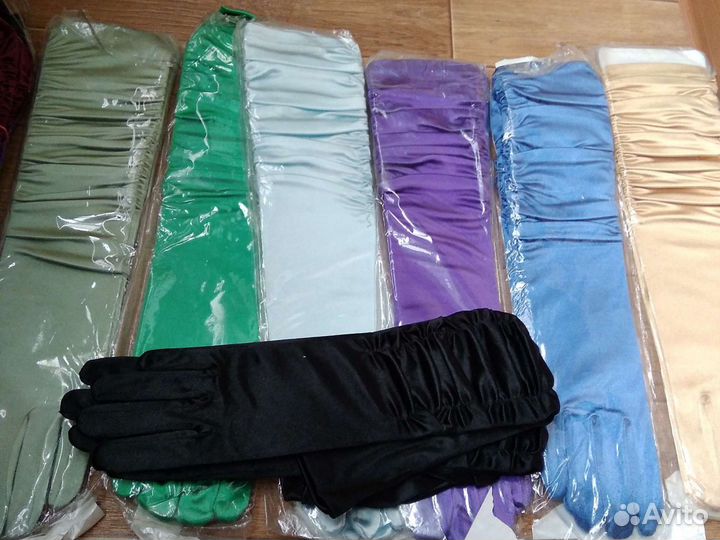 Перчатки женские длинные и нарукавники