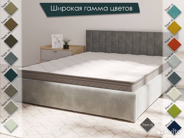 Мягкая кровать с матрасом 160/200