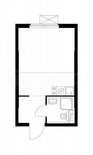 Квартира-студия, 21,8 м², 17/17 эт.