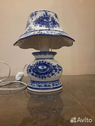 Светильник гжель фарфор и вазы Китай