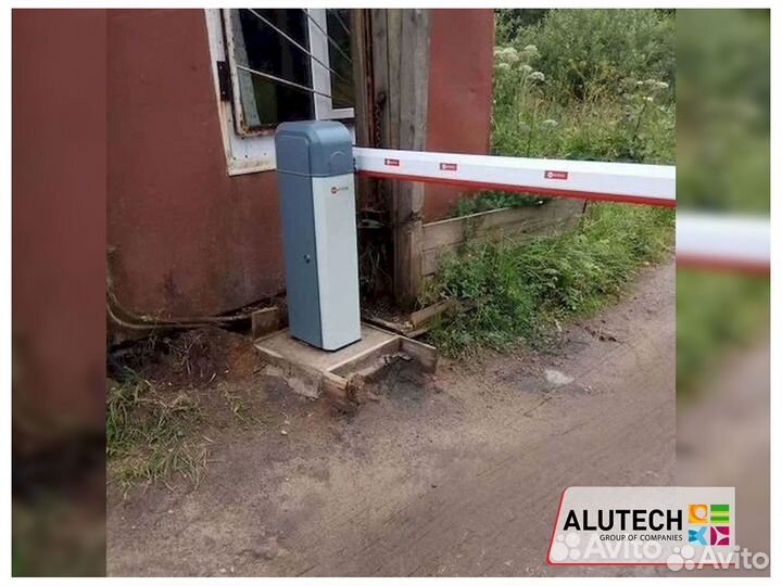 Шлагбаум с установкой