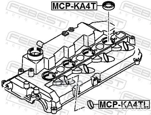 Кольцо уплотнит.форсунки mitsubishi pajero 06