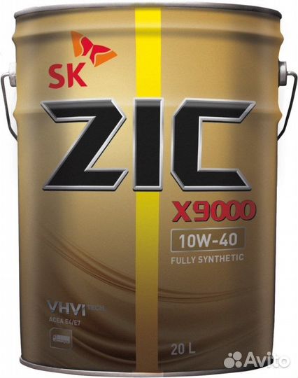 Масло моторное ZIC X9000 10W-40 20л