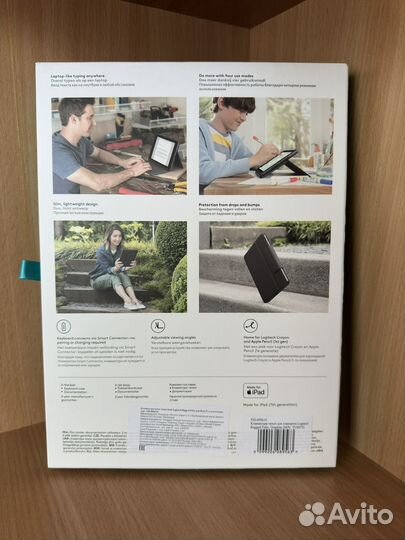 Logitech Rugged Folio (чехол-клавиатура) для iPad