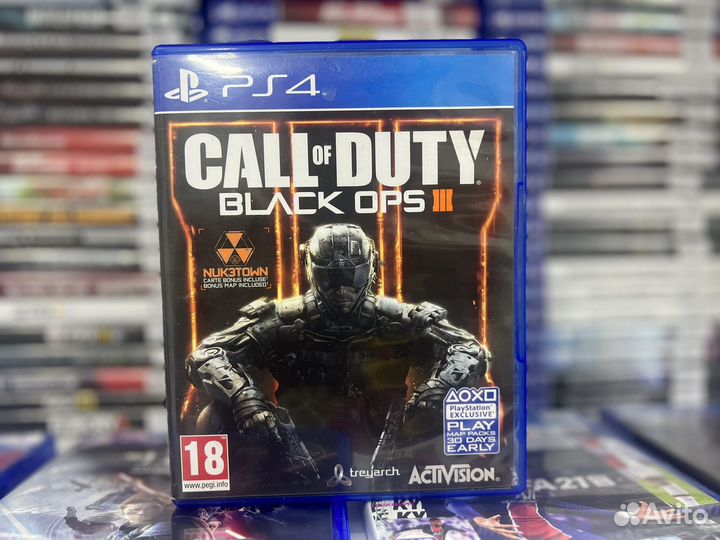 Диск Call Of Duty Black Ops 3 PS4 / Английский яз