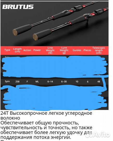 Спиннинг Kastking Brutus 2.58m