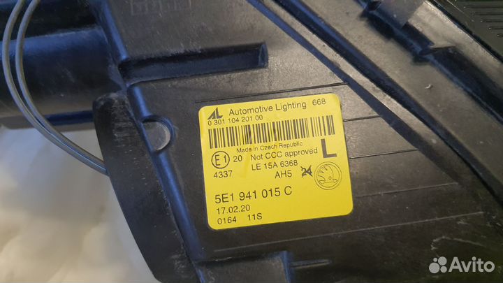 Фара Skoda Octavia A7 17-20г. Галоген левая