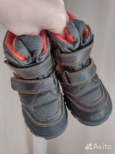 Ботинки деми 26 р-р, сапоги резиновые 23 р-р