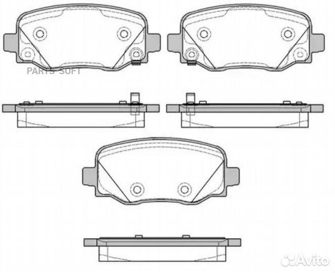 Колодки торм.задн. 157802
