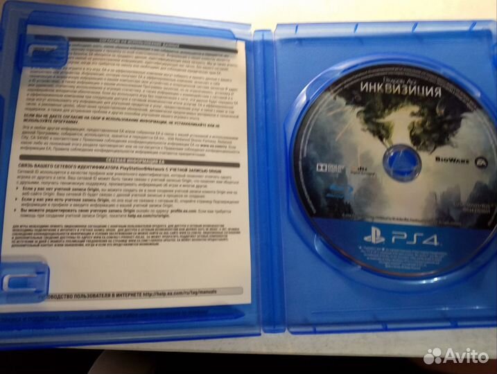 Диск на ps4 Dragon Age инквизиция