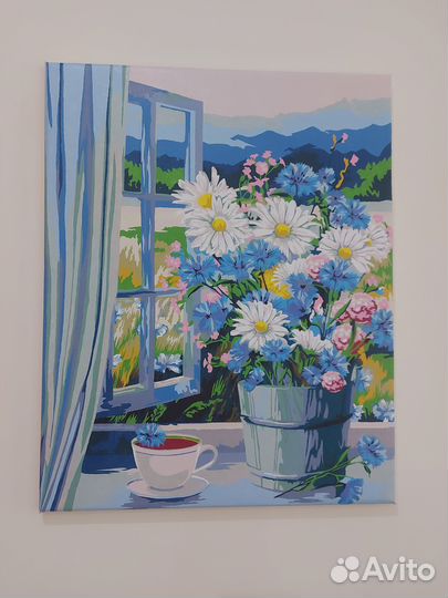 Картина по номерам, алмазная вышивка