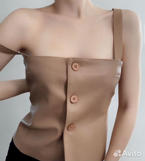 Топ кожаный Dior оригинал (L)