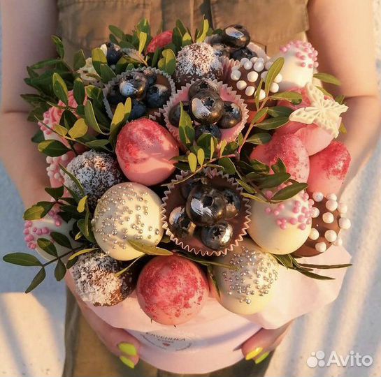 Букет из клубники в шоколаде