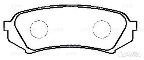 Колодки задние toyota LC100/lexus LX470 4.7L/4.2TD