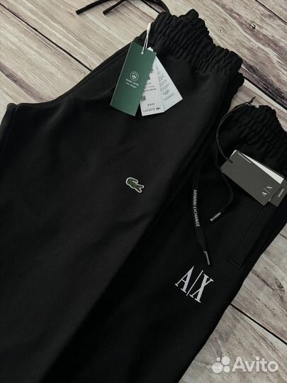 Спортивные штаны Armani Exchange черные LUX