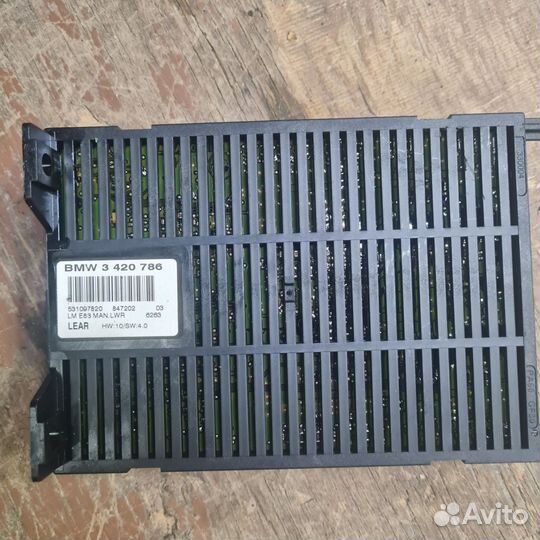 Блок управления светом Bmw X3 2006 3420786 E83