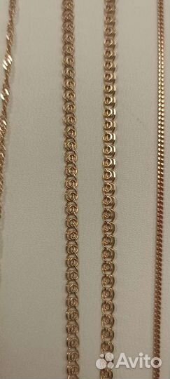 Золотые цепи в ассортименте 585 проба