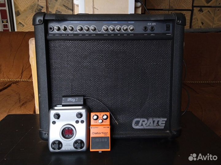 Crate GX65, Zoom G1, iRig2, Celestion, укулеле
