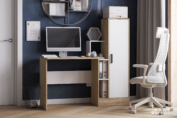 Стол компьютерный 1,35м скм-2, наличие