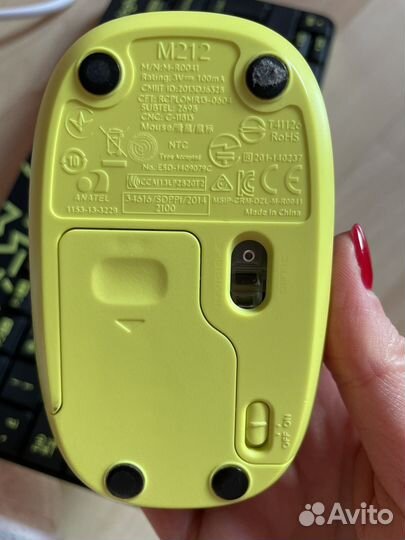 Клавиатура беспроводная Logitech MK240 Nano Black