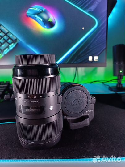 Объектив Sigma 18-35 Sony E (+адаптер)