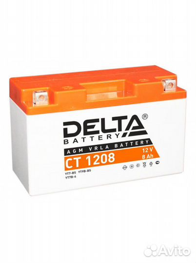 Аккумулятор Delta CT 1208 для квадроцикла