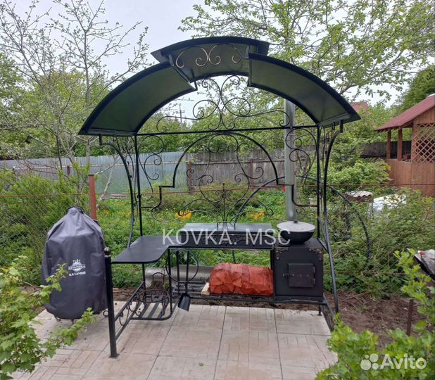 Мангал с крышей