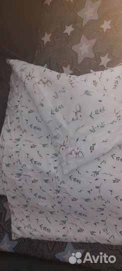 Бортики в кроватку с одеялом