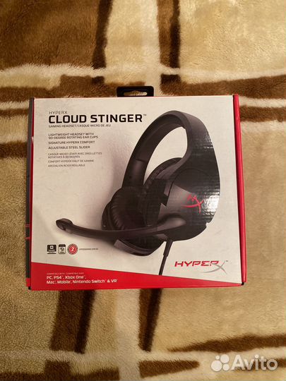 Наушники hyper x cloud stinger