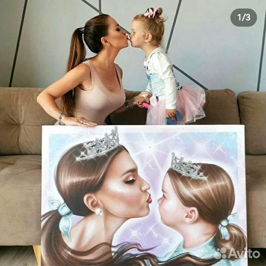 Портрет на холсте по фото. Картины на заказ