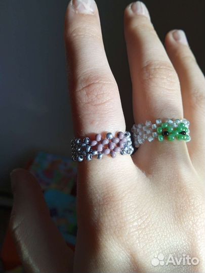 Кольца из бисера