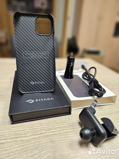 Pitaka MagEZ Mount Qi Combo + Чехол iPhone 12(PRO)