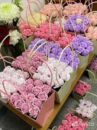 Букет цветов из мыла