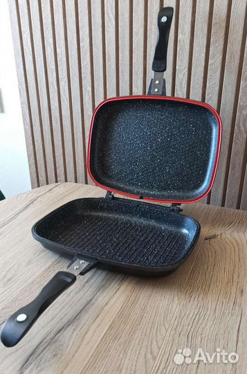 Двухсторонняя сковорода гриль(новая)