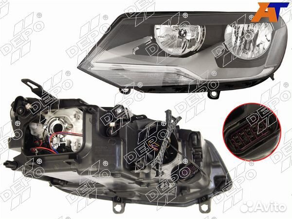 Фара VW touareg 11-18