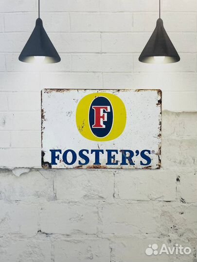 Декор на стену табличка Foster's