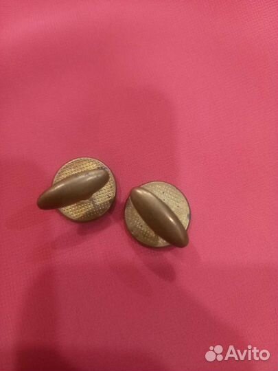 Запонки СССР советские янтарь