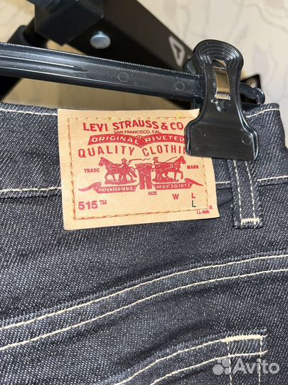 Джинсы Levi's 515 Bootcut черные женские оригинал