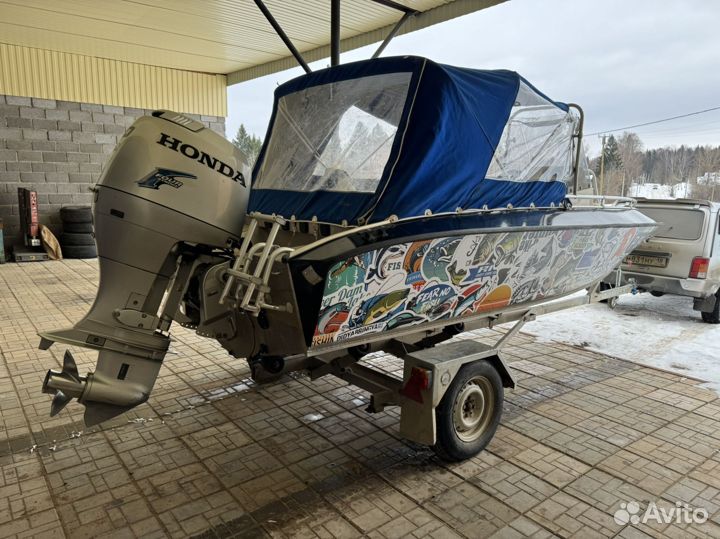 Катер Silver Hawk 520 с мотором Honda BF90