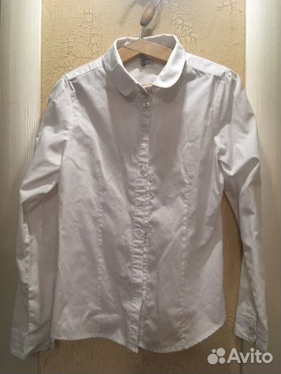 Рубашка школьная для девочки 122