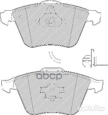 Колодки тормозные перед audi A4 04-08 A6 05-11