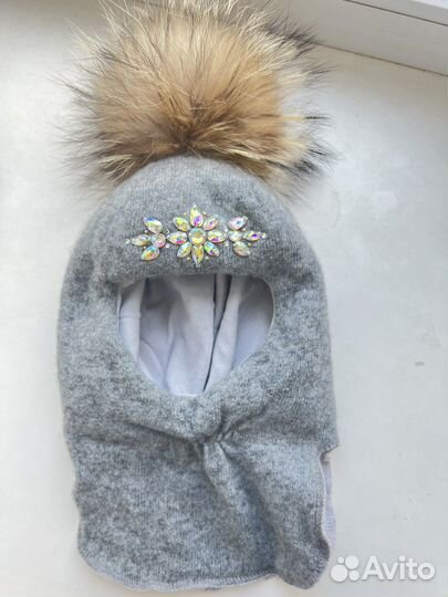 Шапка шлем зимняя