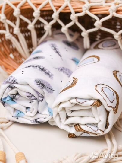 Муслиновые пеленки новые