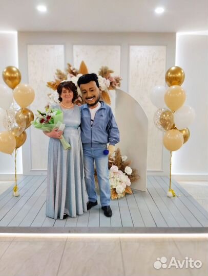 Поздравление Белый Мишка Чебу Ростовые куклы