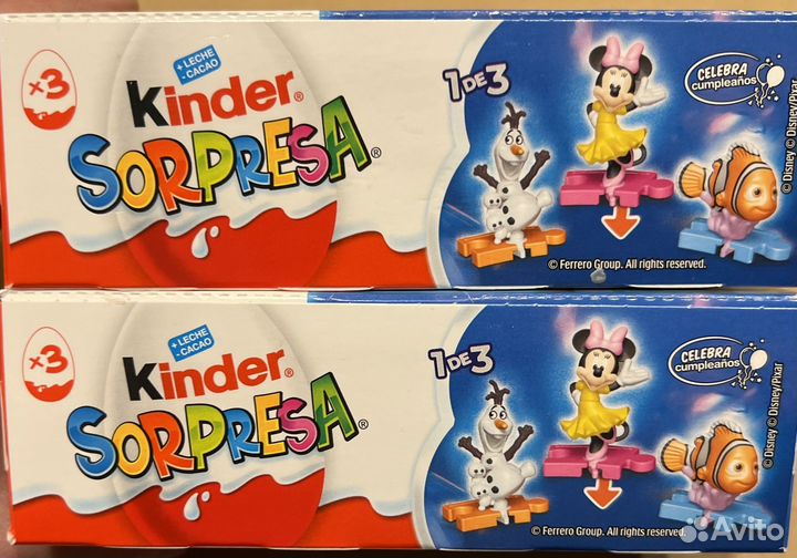 Киндер сюрприз 100 лет дисней