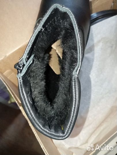Полусапожки зимние натуральная кожа мех