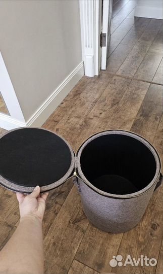 Пуфик в прихожую с ящиком