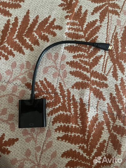Переходник micro hdmi (папа) vga(мама)