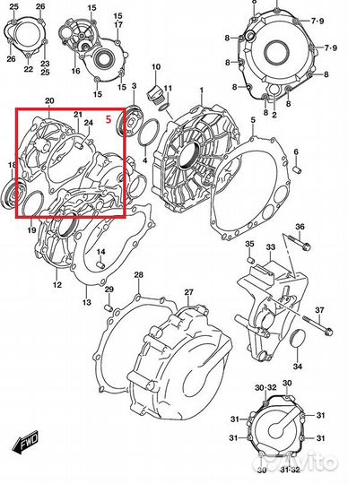 Kомплект прокладок Suzuki GSX-R600 GSX-R750