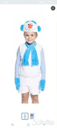 Костюм снеговика 3-4 года